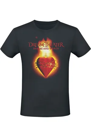 Dream Theater T-Shirt di - Flaming Heart - S a 4XL - Uomo
