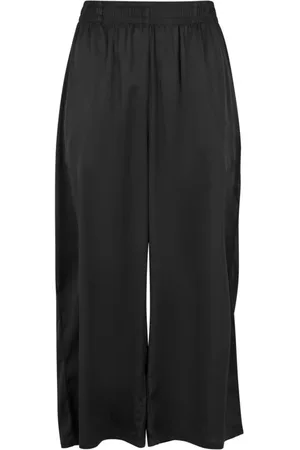 Urban classics Pantaloni di - Ladies Satin Wide Leg Culotte - XS a XL - Donna