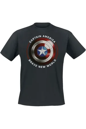 Marvel T-Shirt Disney di - Iconic Shield - S a 5XL - Uomo