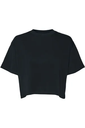 Noisy May T-Shirt di - NMALENA S/S O-NECK SEMI CROP TOP NOOS - XS a XL - Donna