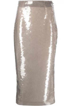Prada Gonna midi con paillettes