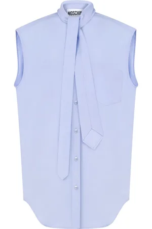 Moschino Camicia con nodo sul collo