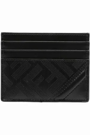 Fendi Portacarte con logo goffrato