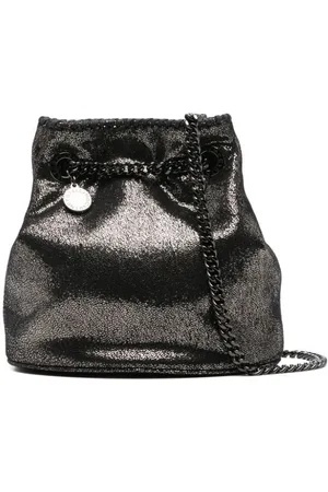 Stella McCartney Borsa a secchiello metallizzata