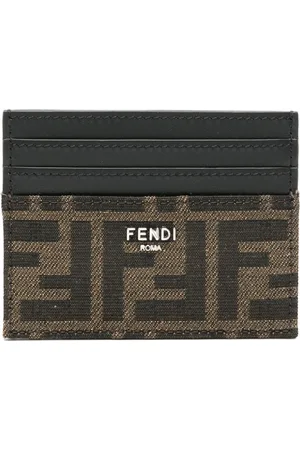 Fendi Portacarte con logo FF jacquard
