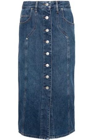 Marant Etoile Gonna midi denim Vandy
