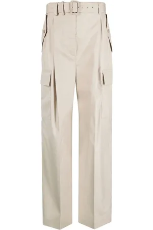 Prada Pantaloni a gamba ampia con cintura