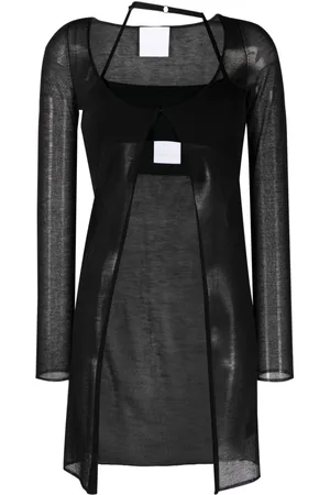 Paris Georgia Top semi trasparente con dettaglio cut-out