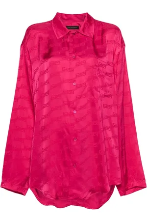 Balenciaga Camicia con logo jacquard