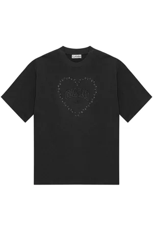 Ganni T-shirt con applicazione logo