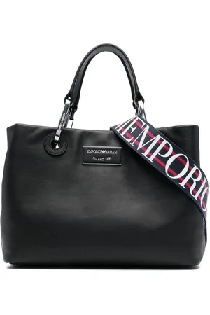Emporio Armani Borsa tote con placca logo