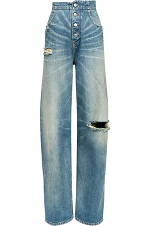 Maison Margiela Jeans dritti con effetto vissuto