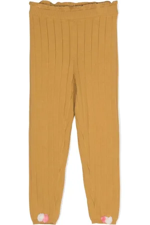 Louise Misha Pantaloni a coste con pompon