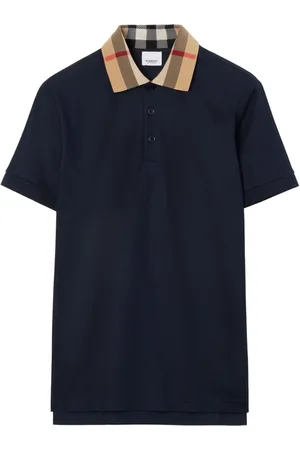 Burberry Polo con colletto a quadri