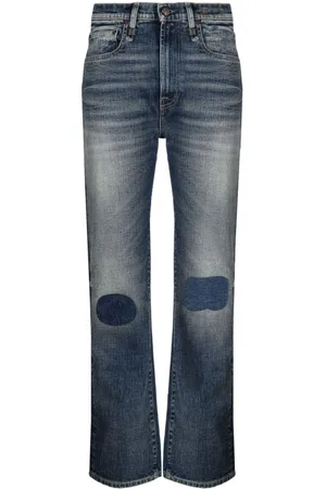 R13 Jeans slim a vita alta