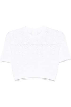 Givenchy T-shirt crop con monogramma 72