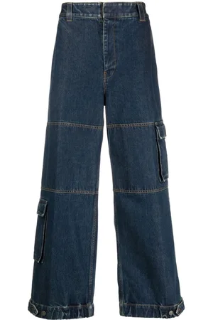 Gucci Jeans a gamba ampia con applicazione
