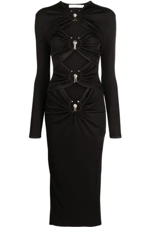 CHRISTOPHER ESBER Abito midi con dettaglio cut-out Orbit
