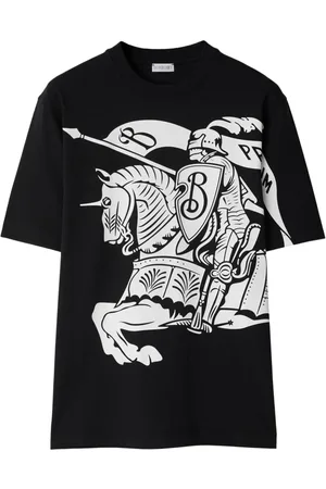 Burberry T-shirt con stampa Equestrian Knight