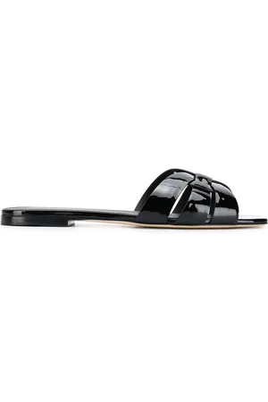 Saint Laurent Sandali con suola piatta Tribute
