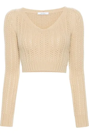 Max Mara Maglione crop traforato