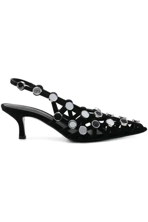 The Attico Pumps Grid con cinturino posteriore 50mm