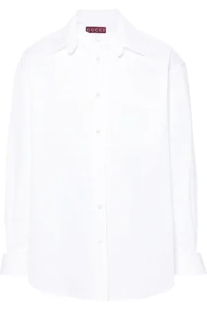 Gucci Camicia con logo goffrato