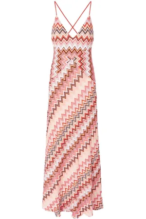 Missoni Abito lungo con motivo a zigzag
