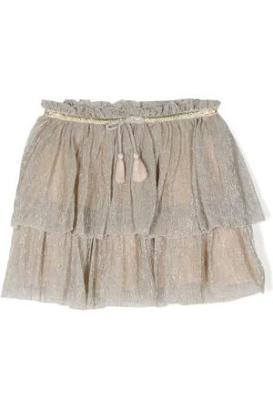 Louise Misha Minigonna lamé con ruches