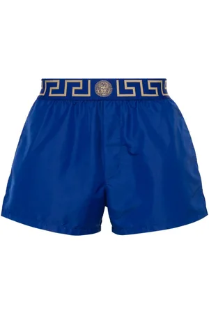 VERSACE Costume da bagno con bordo Greca