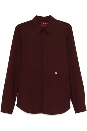 Gucci Camicia con ricamo GG
