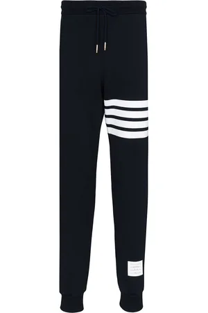 Thom Browne Pantaloni felpati con logo