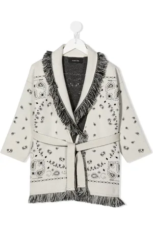 Cardigan con stampa paisley