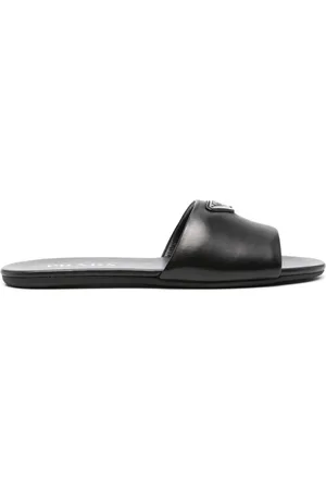 Prada Slippers con logo a triangolo