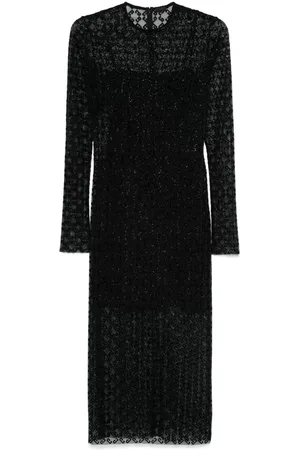 Givenchy Abito midi semi trasparente