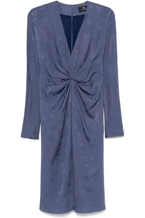 Etro Abito midi con effetto jacquard
