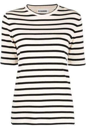 Jil Sander T-shirt in cotone a righe