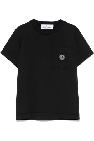 Stone Island T-shirt con applicazione Compass