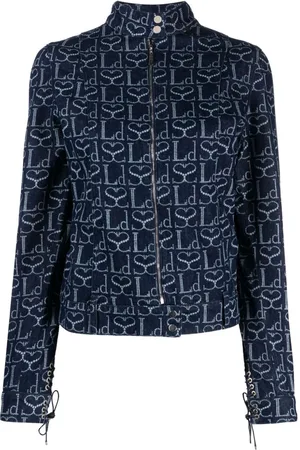 Ludovic De Saint Sernin Giacca denim con stampa