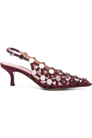 The Attico Pumps Grid con cinturino posteriore 50mm