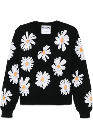 Moschino Maglione a fiori jacquard