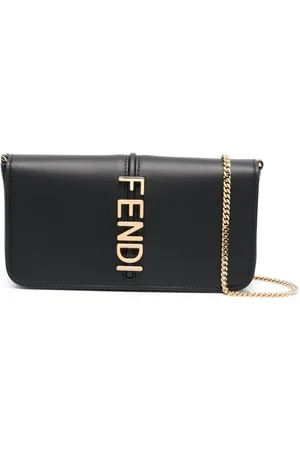 Fendi Portafoglio con catena graphy