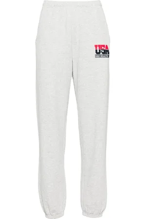 Sporty & Rich Pantaloni elasticizzati con stampa