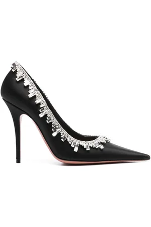 Amina Muaddi Pumps con cristalli 105mm