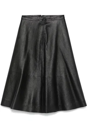 Balenciaga Gonna midi in pelle