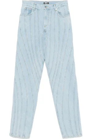 MUGLER Jeans con dettaglio cuciture