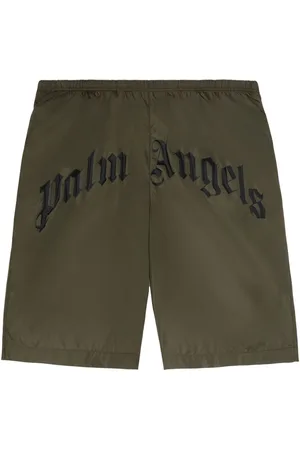 Palm Angels Costume da bagno con logo curvo