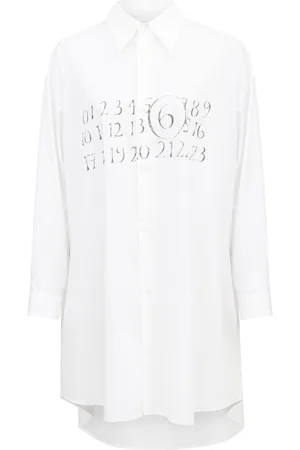 Maison Margiela Chemisier con caratteristico motivo numeri
