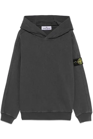 Stone Island Felpa con applicazione Compass