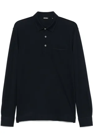 Ermenegildo Zegna Polo in cotone con ricamo logo